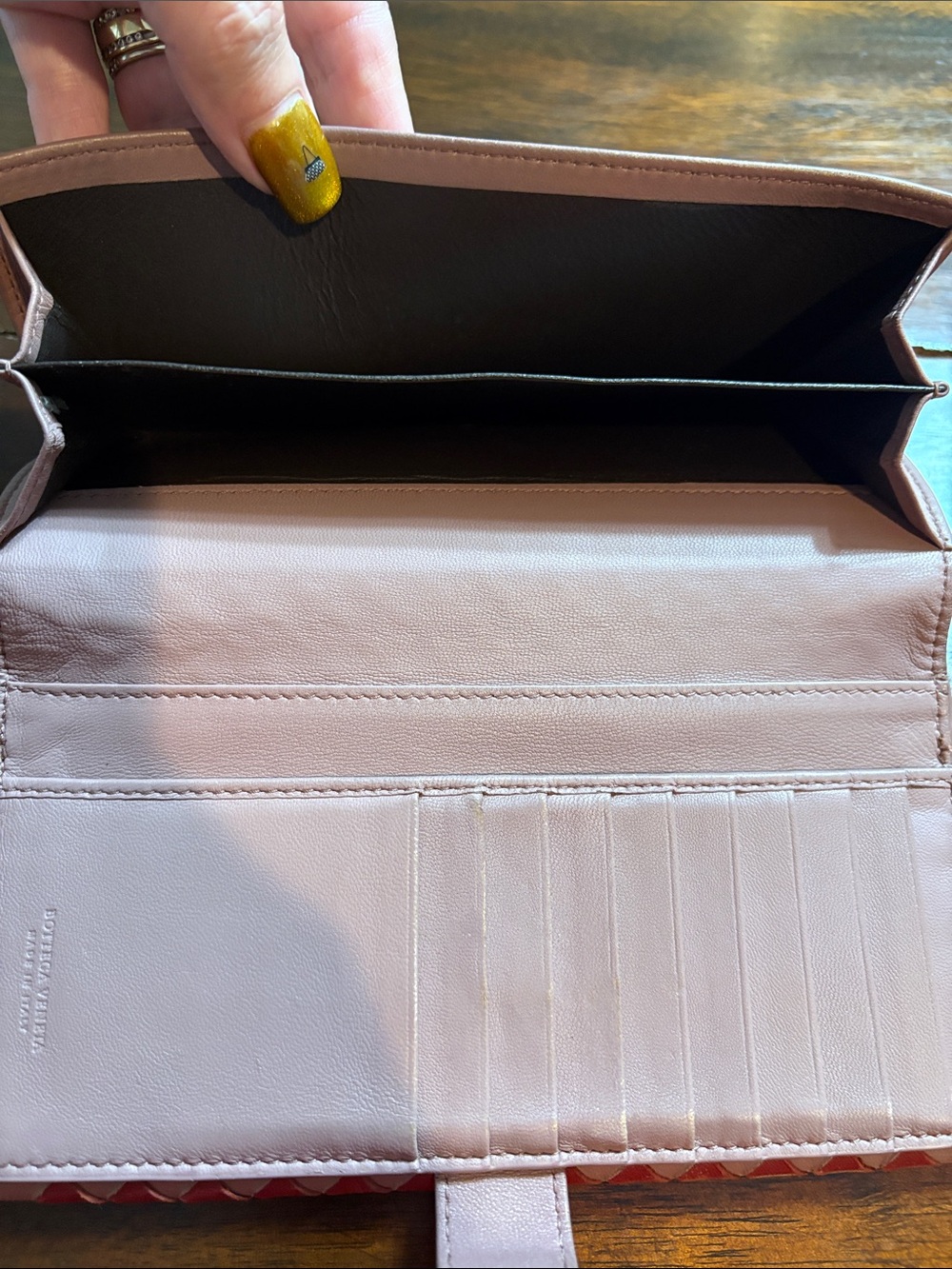 BOTTEGA VENETA Intrecciato Long Continental Flap Wallet - Picture 9 of 13